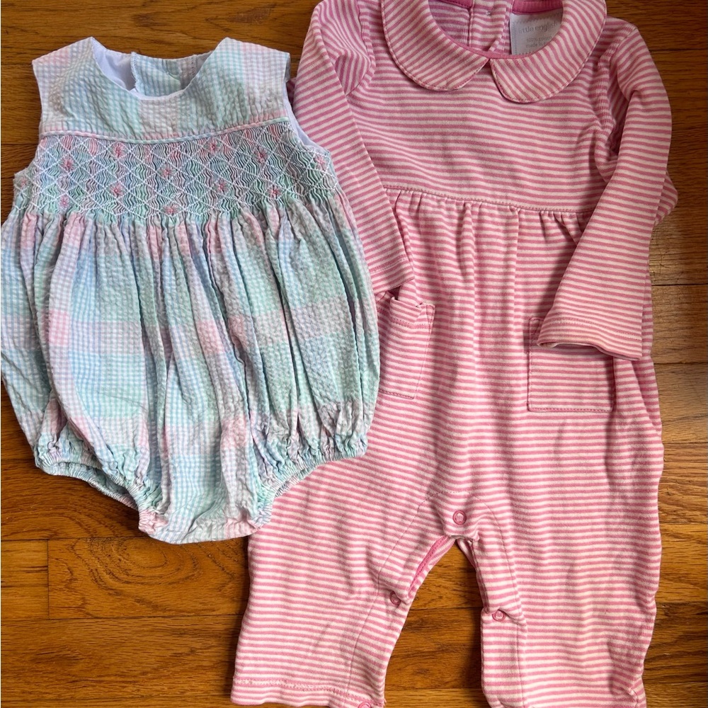 Little English Palm Beach Plaid Bubble & Playsuit